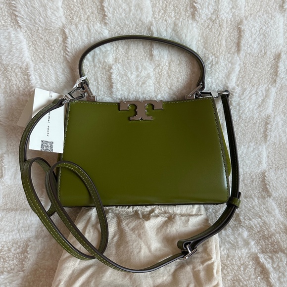 NWT! RARE! Tory Burch Mini Eleanor Top Handle Satchel in Matcha Green 154816 - Picture 1 of 8